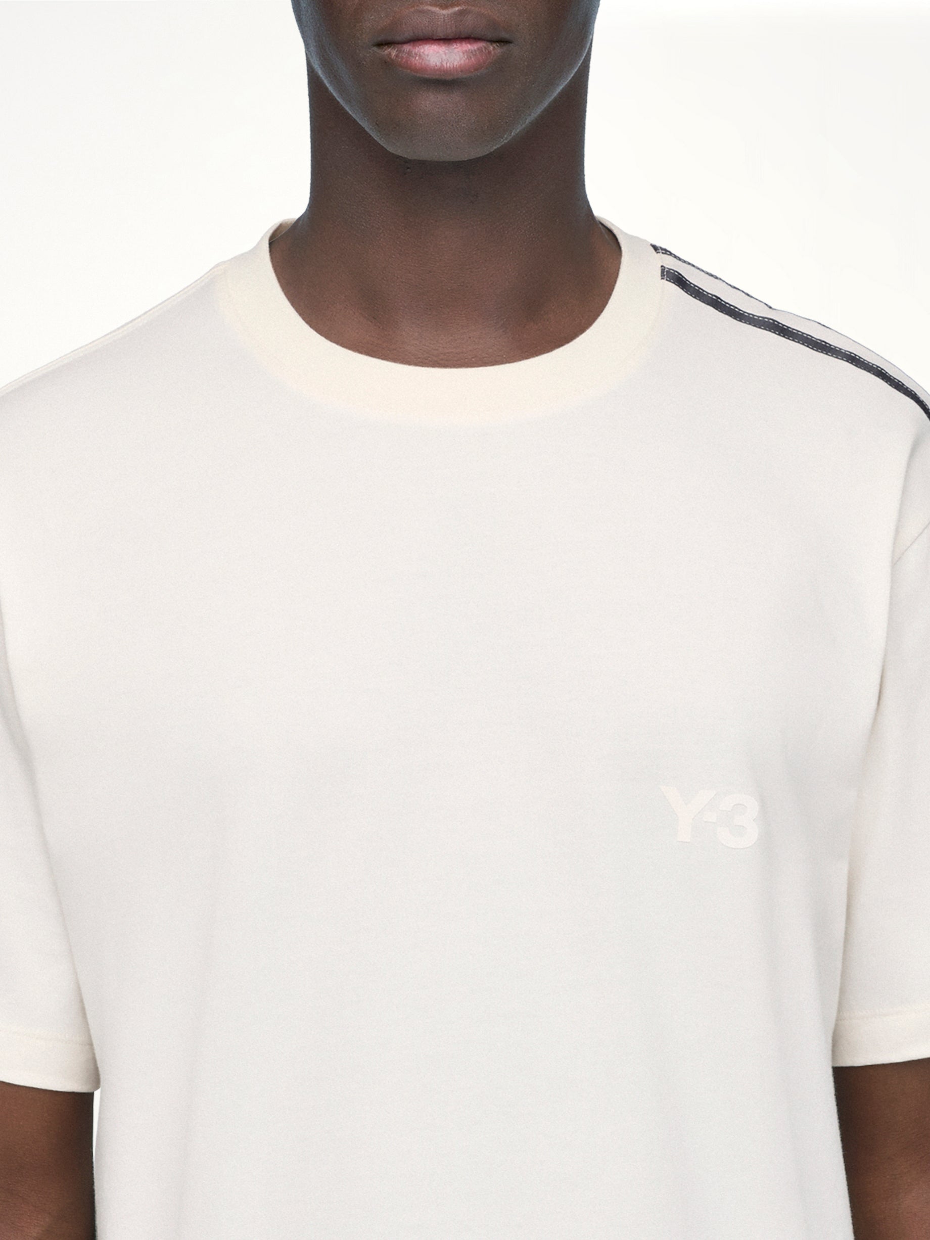 Gradient 3 Stripes T-Shirt in Chalk White