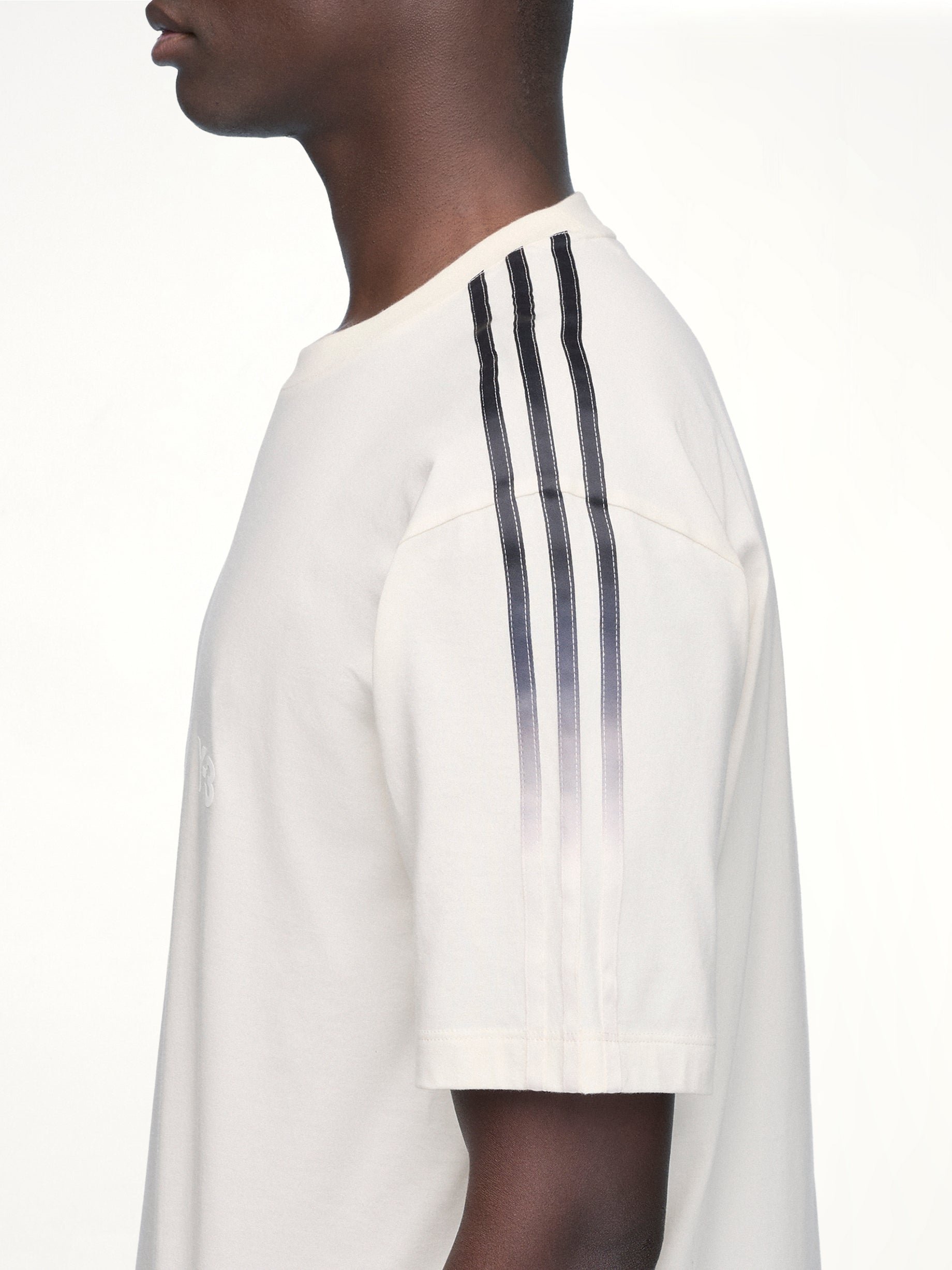 Gradient 3 Stripes T-Shirt in Chalk White