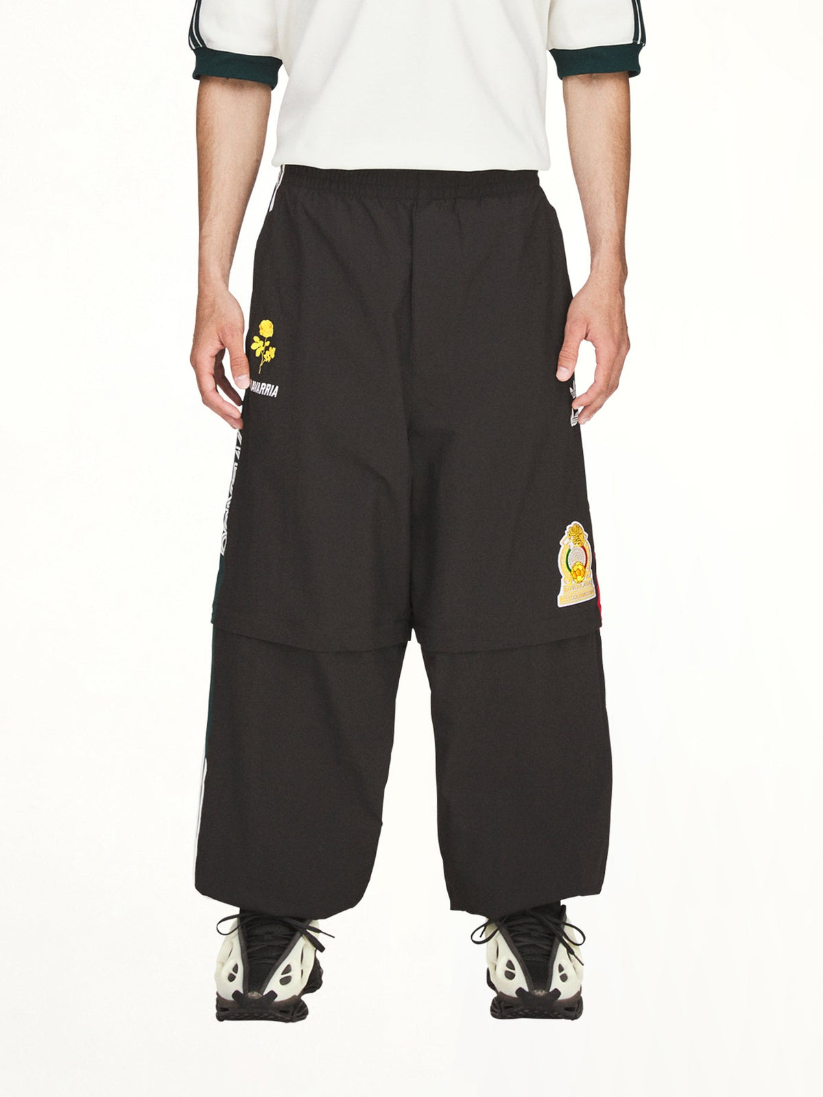 Adidas x Chavarria Oversized Woven Anthem Trackpant in Black
