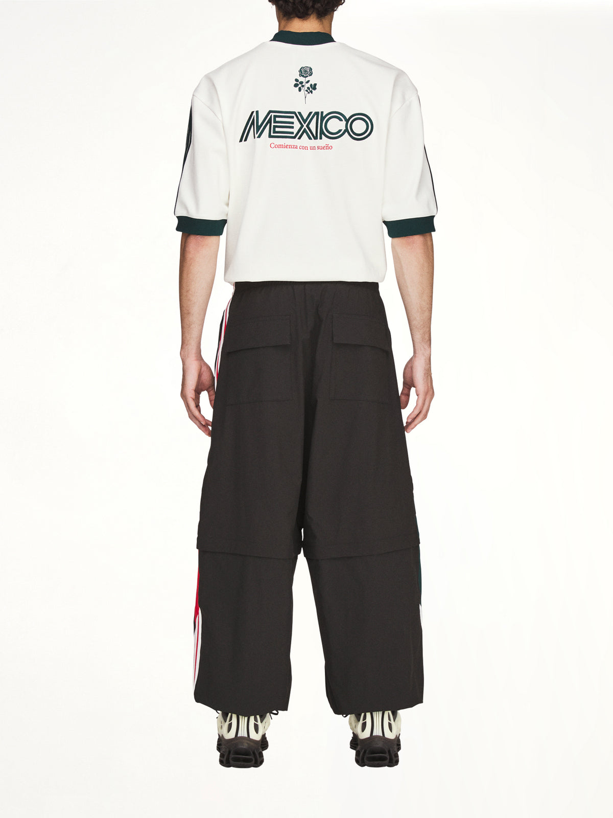 Adidas x Chavarria Oversized Woven Anthem Trackpant in Black