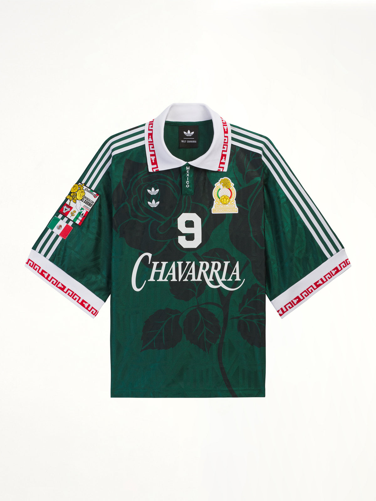 Adidas x Chavarria Soccer Mexico Jersey in Collegiate Green