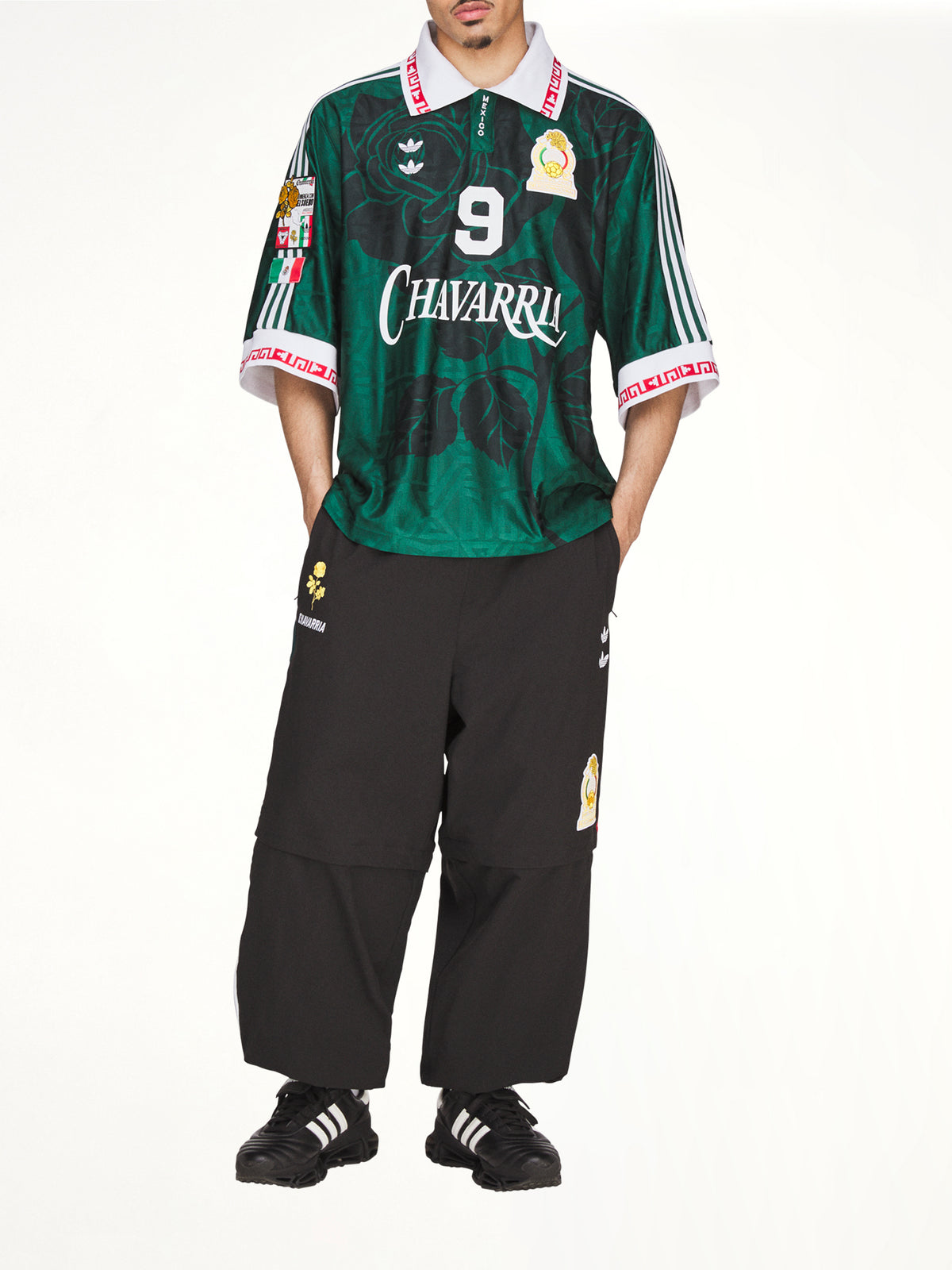 Adidas x Chavarria Soccer Mexico Jersey in Collegiate Green