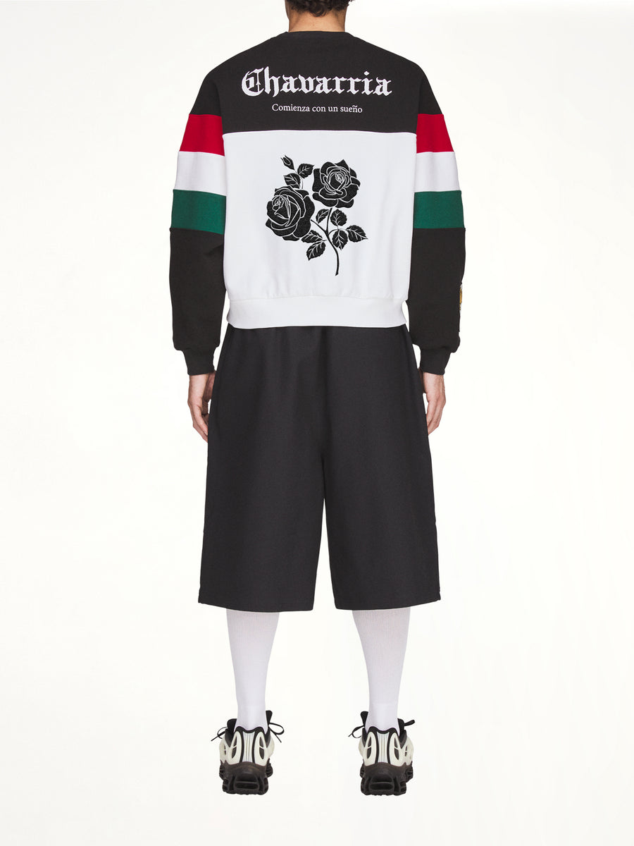 Adidas x Chavarria Crew Sweatshirt in Black/White