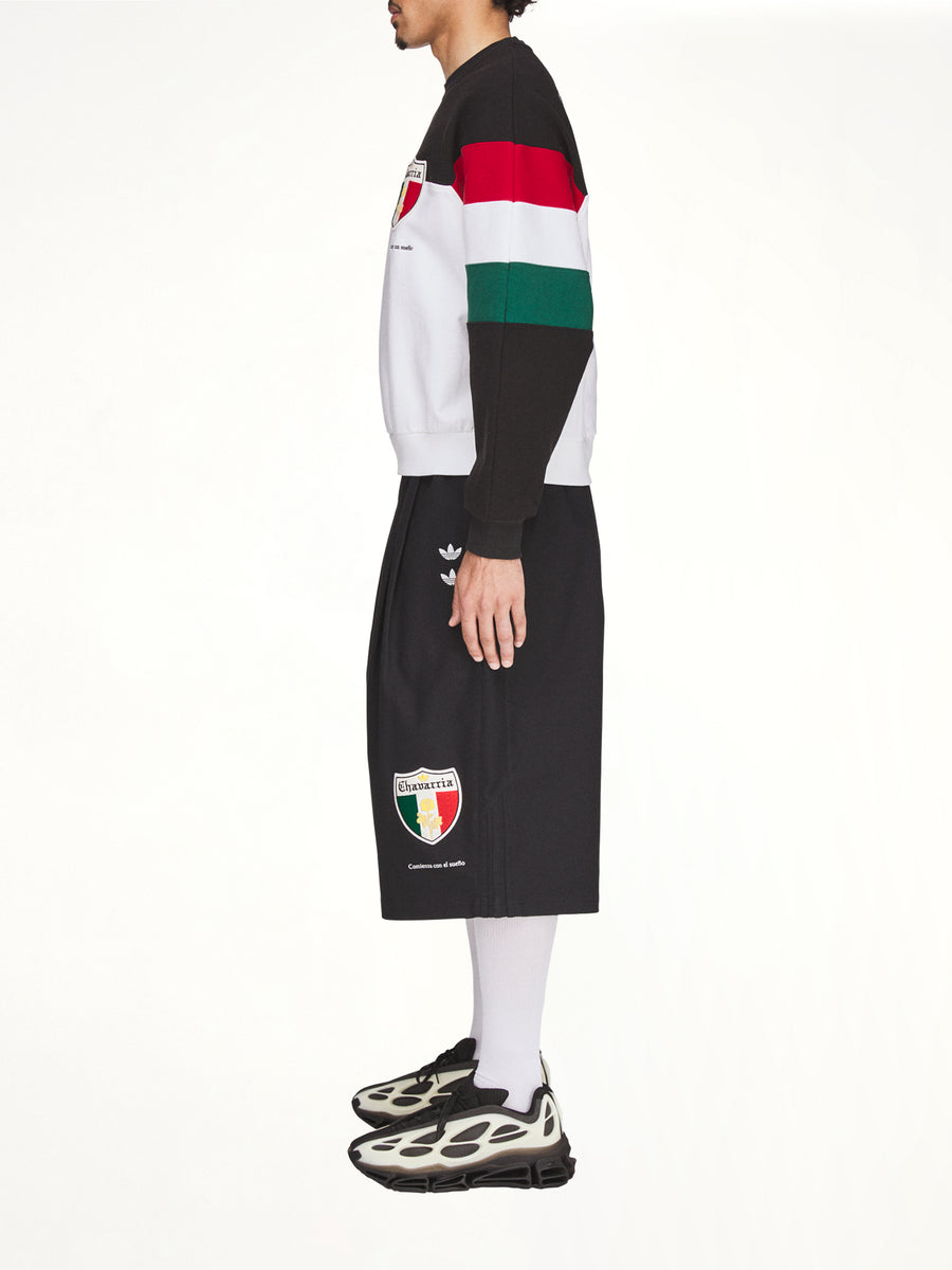 Adidas x Chavarria Crew Sweatshirt in Black/White