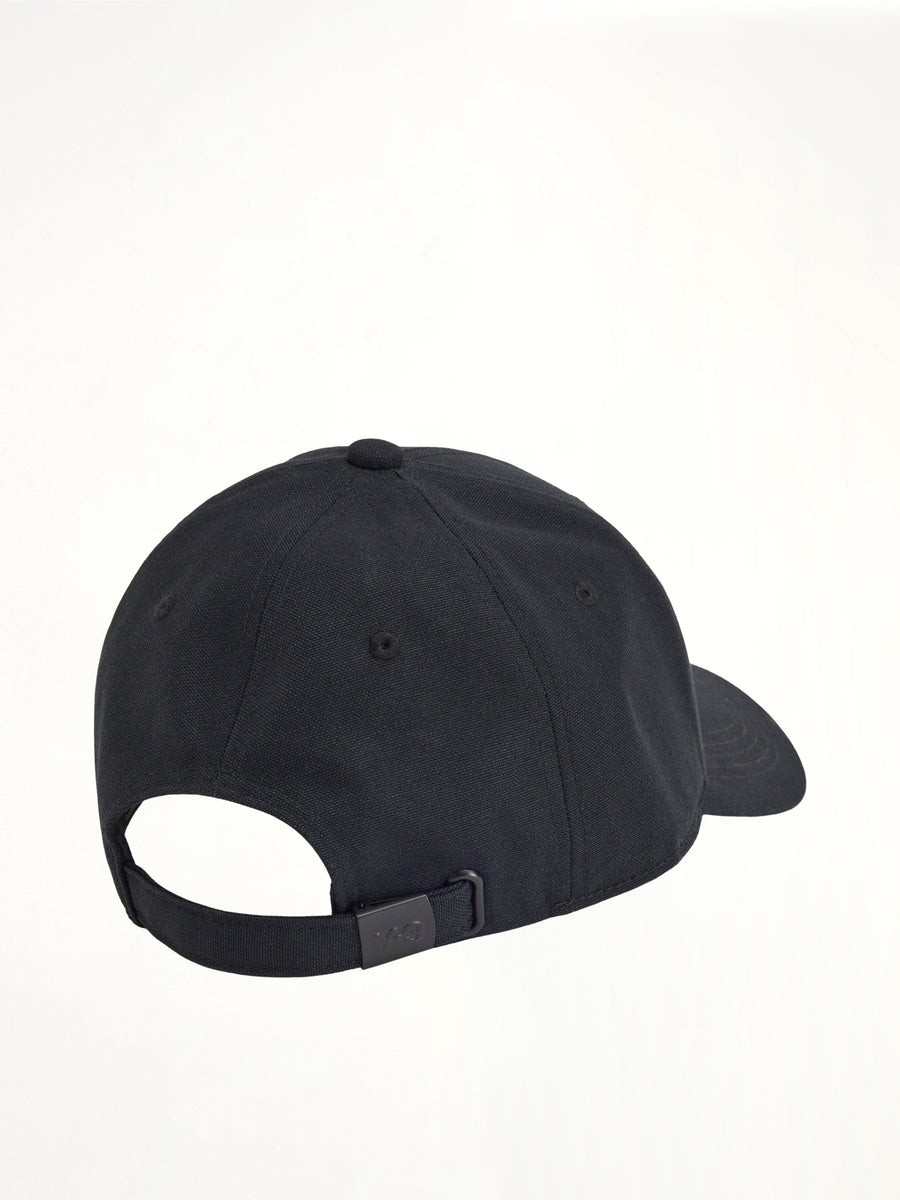Y-3 Logo Cap in Black/White
