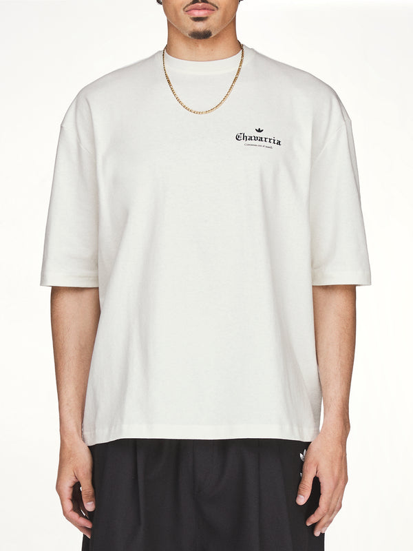 Adidas x Chavarria Merch Mexico T-Shirt in Off White