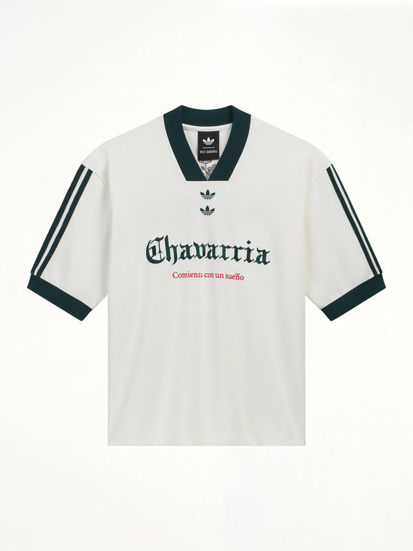 Adidas x Chavarria Soccer Graphic T-Shirt in Off White