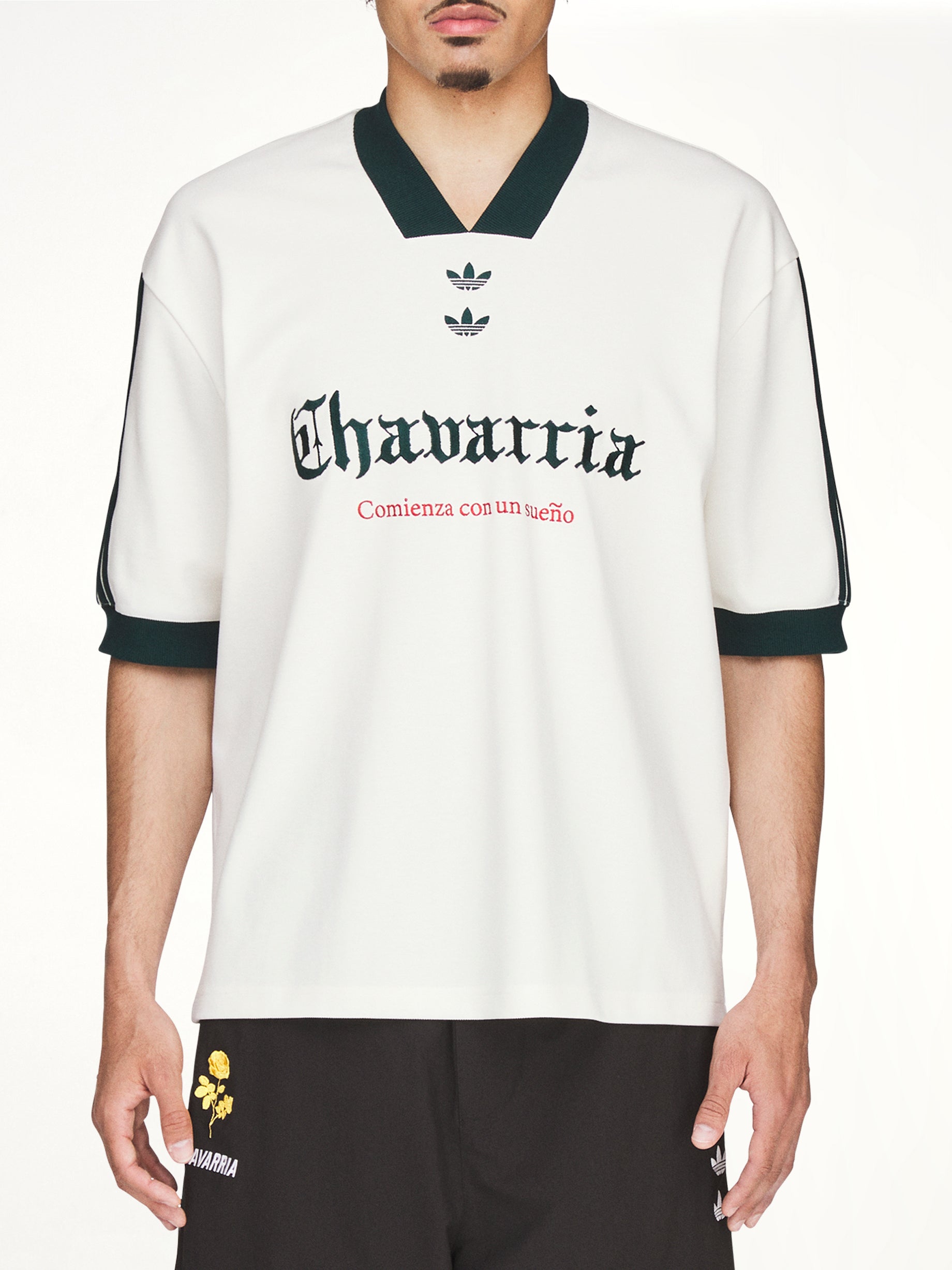 Adidas x Chavarria Soccer Graphic T-Shirt in Off White