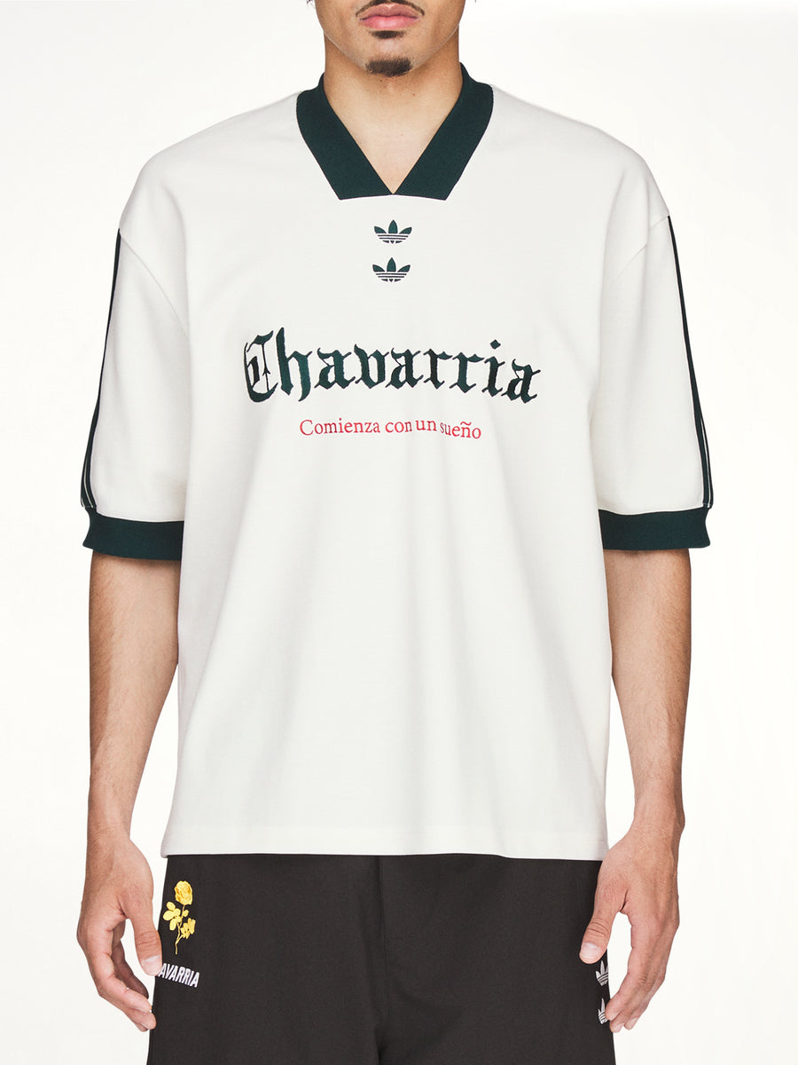 Adidas x Chavarria Soccer Graphic T-Shirt in Off White