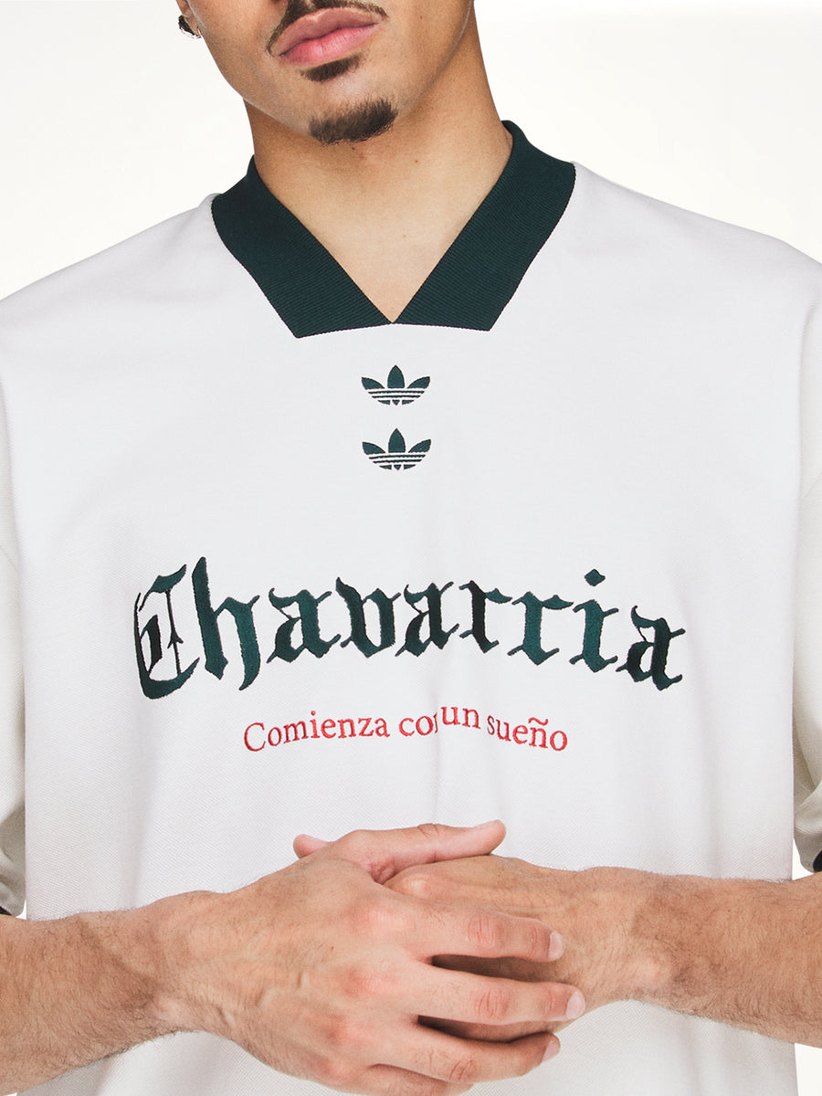 Adidas x Chavarria Soccer Graphic T-Shirt in Off White