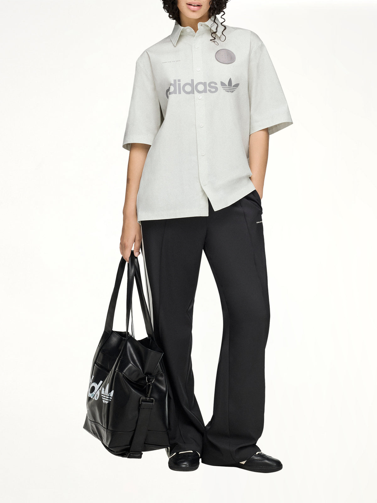 Adidas x SFTM SS Shirt in Off White