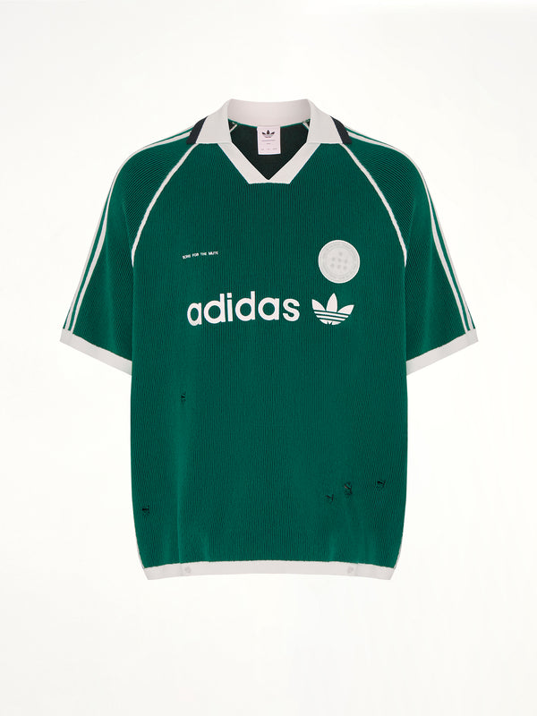 Adidas x SFTM Sweat Polo in Collegiate Green