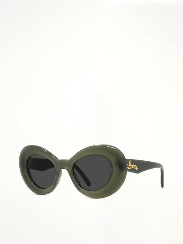 Loewe LW40112I 4796A Acetate Sunglasses in Green