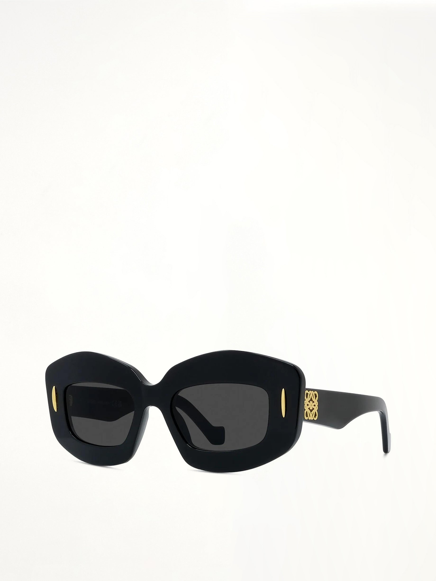 Loewe LW40114F 5001A Acetate Sunglasses in Black