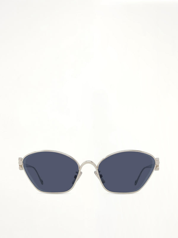 Loewe LW40115U 5732V Metal Sunglasses in Gold/Blue