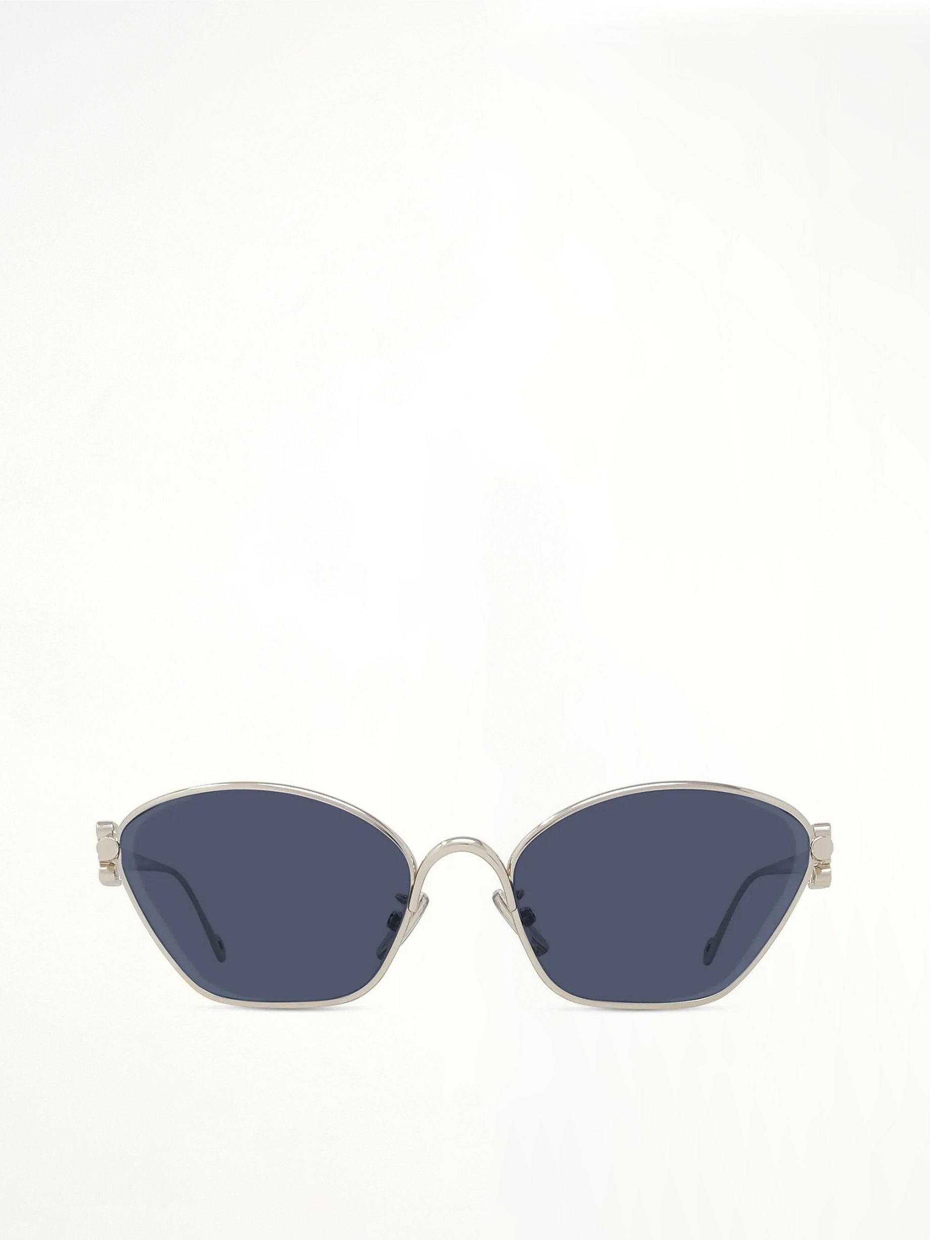 Loewe LW40115U 5732V Metal Sunglasses in Gold/Blue