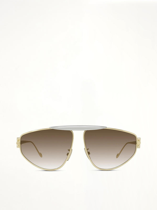 Loewe LW40116U 6130F Metal Sunglasses in Gold