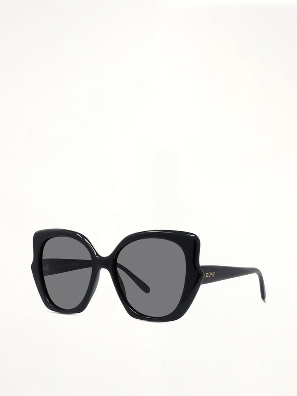 Loewe LW40133F 5501A Acetate Sunglasses in Black/Gold