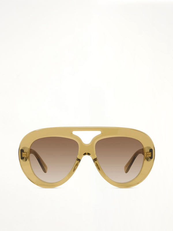 Loewe LW40144U 5596F Sunglasses in Clear Apple/Gold