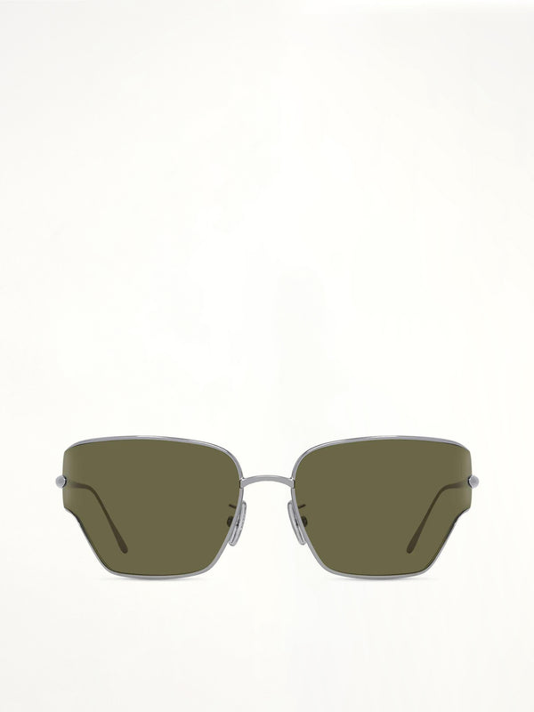 Loewe LW40150U 7014N Metal Sunglasses in Silver
