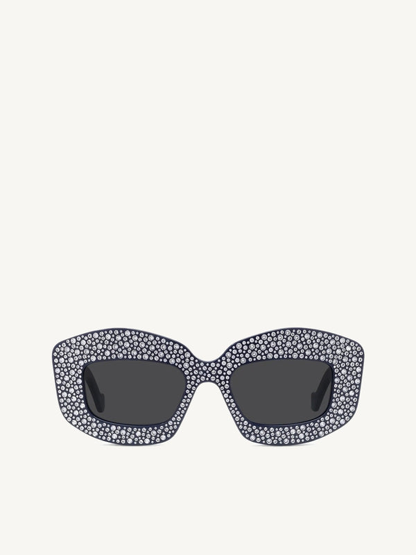Loewe LW4114IS 4990A Acetate Sunglasses in Navy