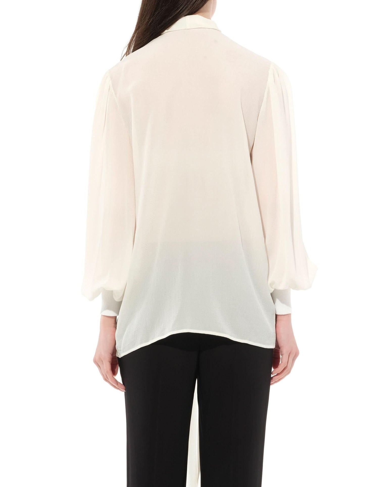Lavaliere Shirt in White