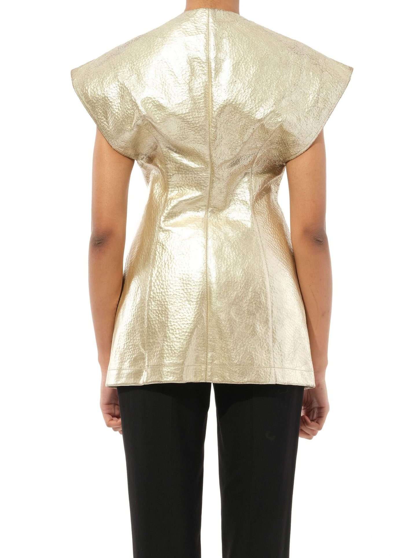 Leather Jacket in Platinum