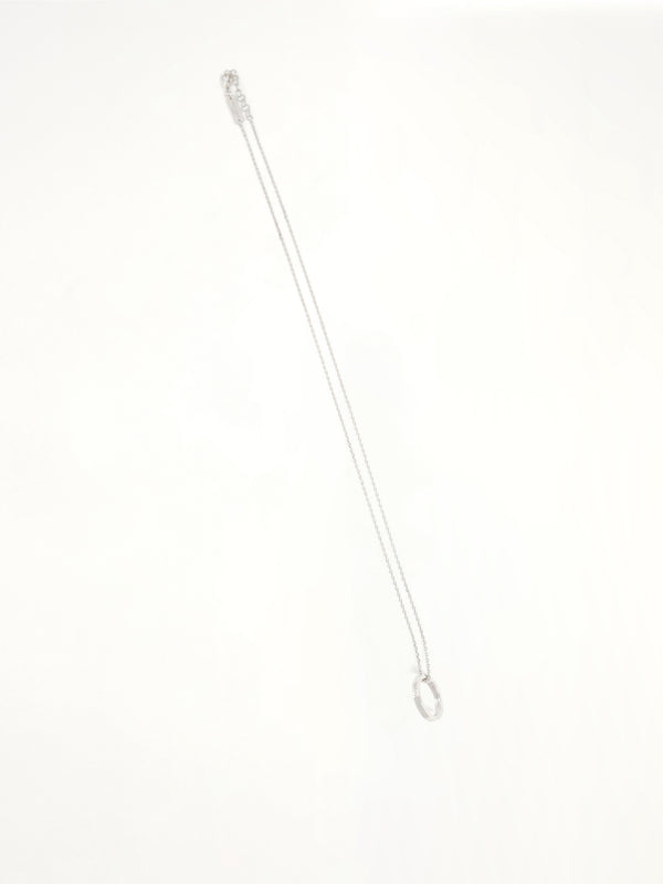 Logo Reference Necklace with Ring 3mm in Gold Coated Silver