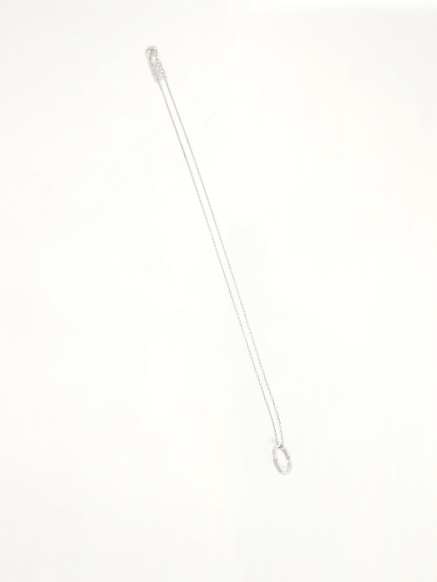 Logo Reference Necklace with Ring 3mm in Gold Coated Silver