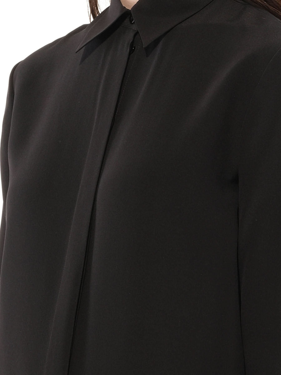 Long Sleeve Blouse in Black
