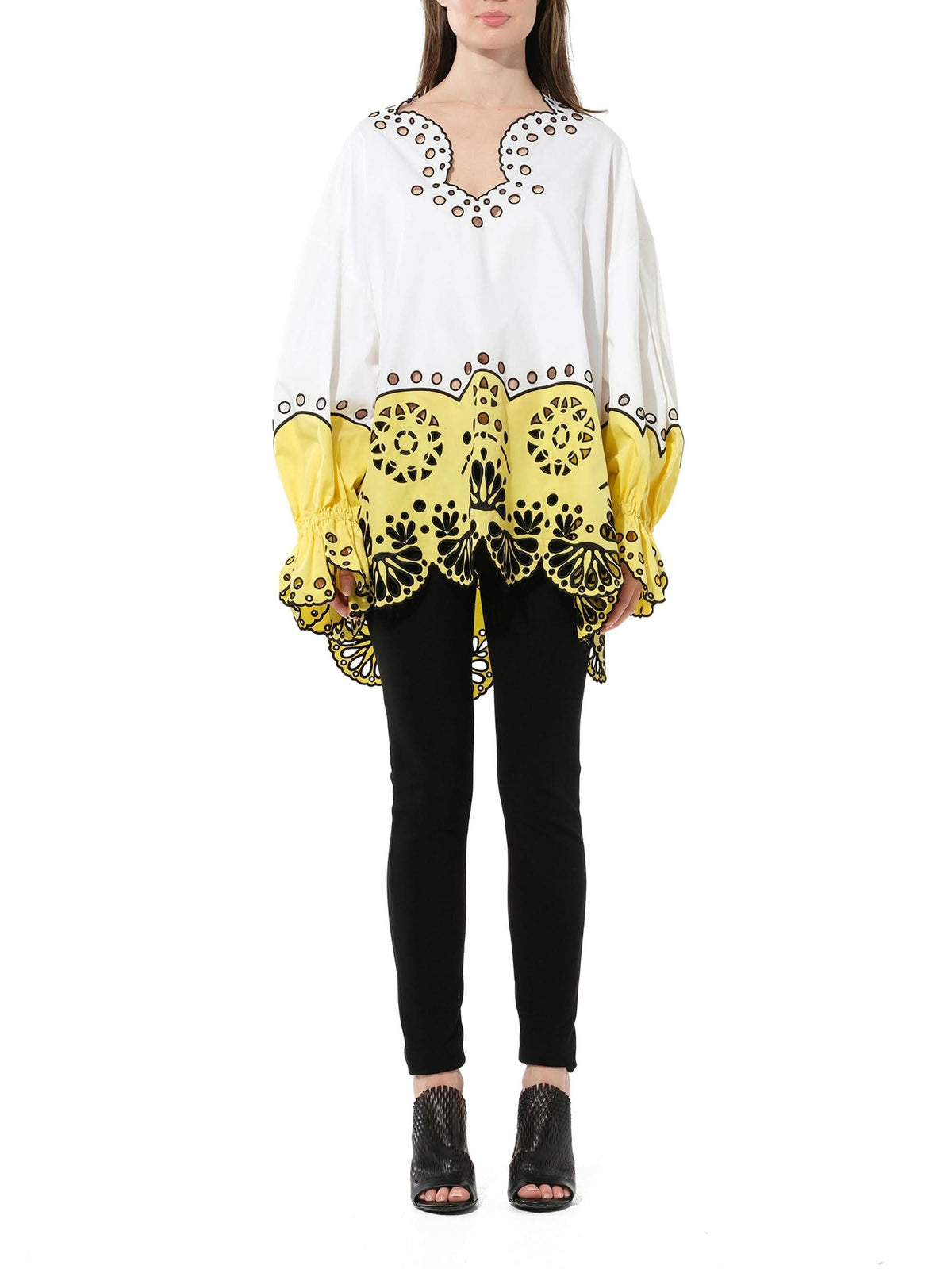 Long Sleeve Blouse in White