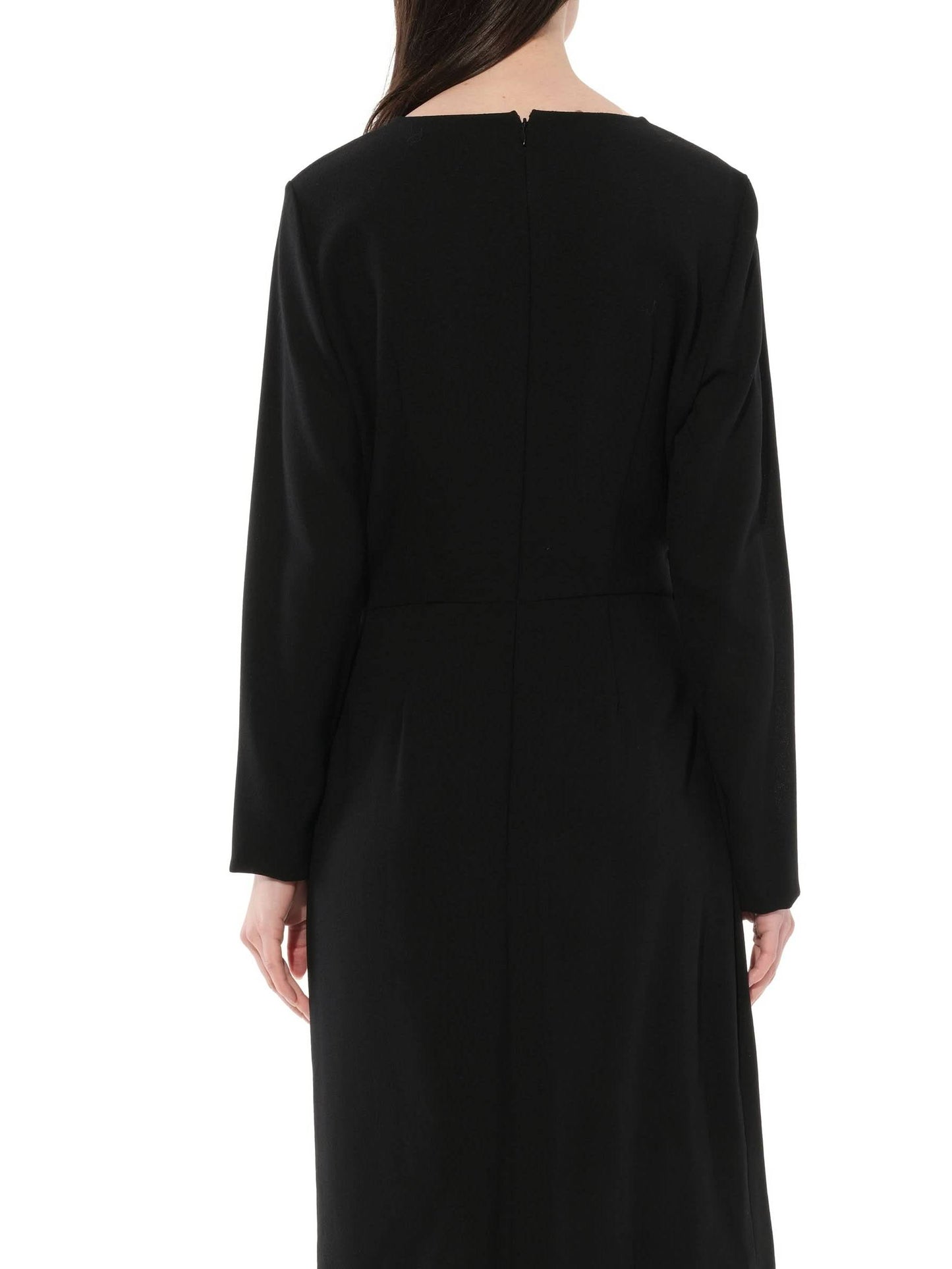 Long Sleeve Short Dress in Black