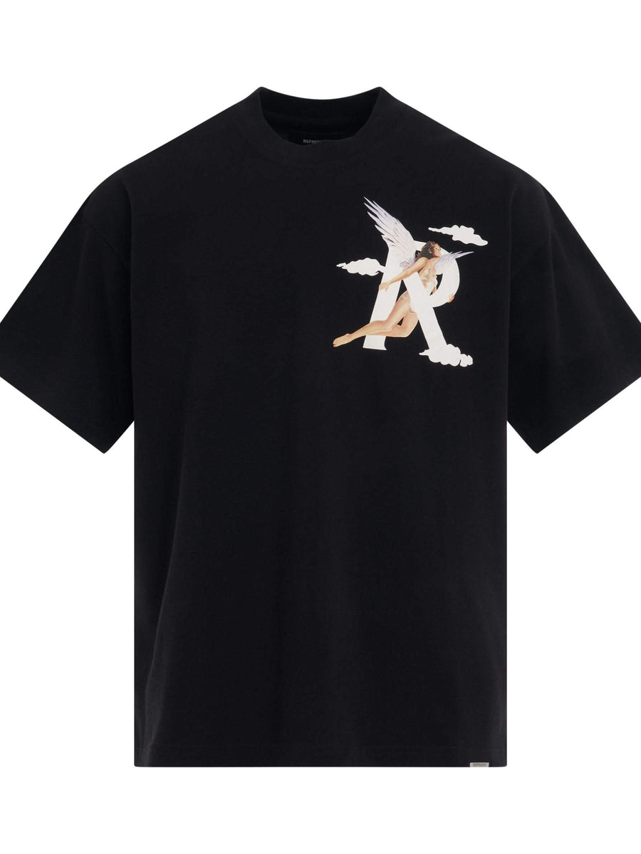 Represent Storms in Heaven T-Shirt in Jet Black