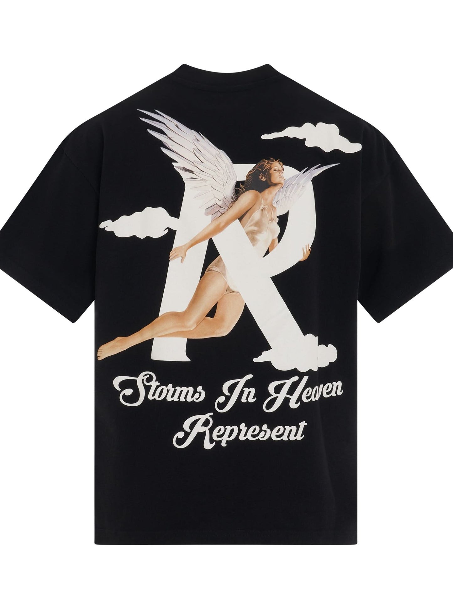 Represent Storms in Heaven T-Shirt in Jet Black