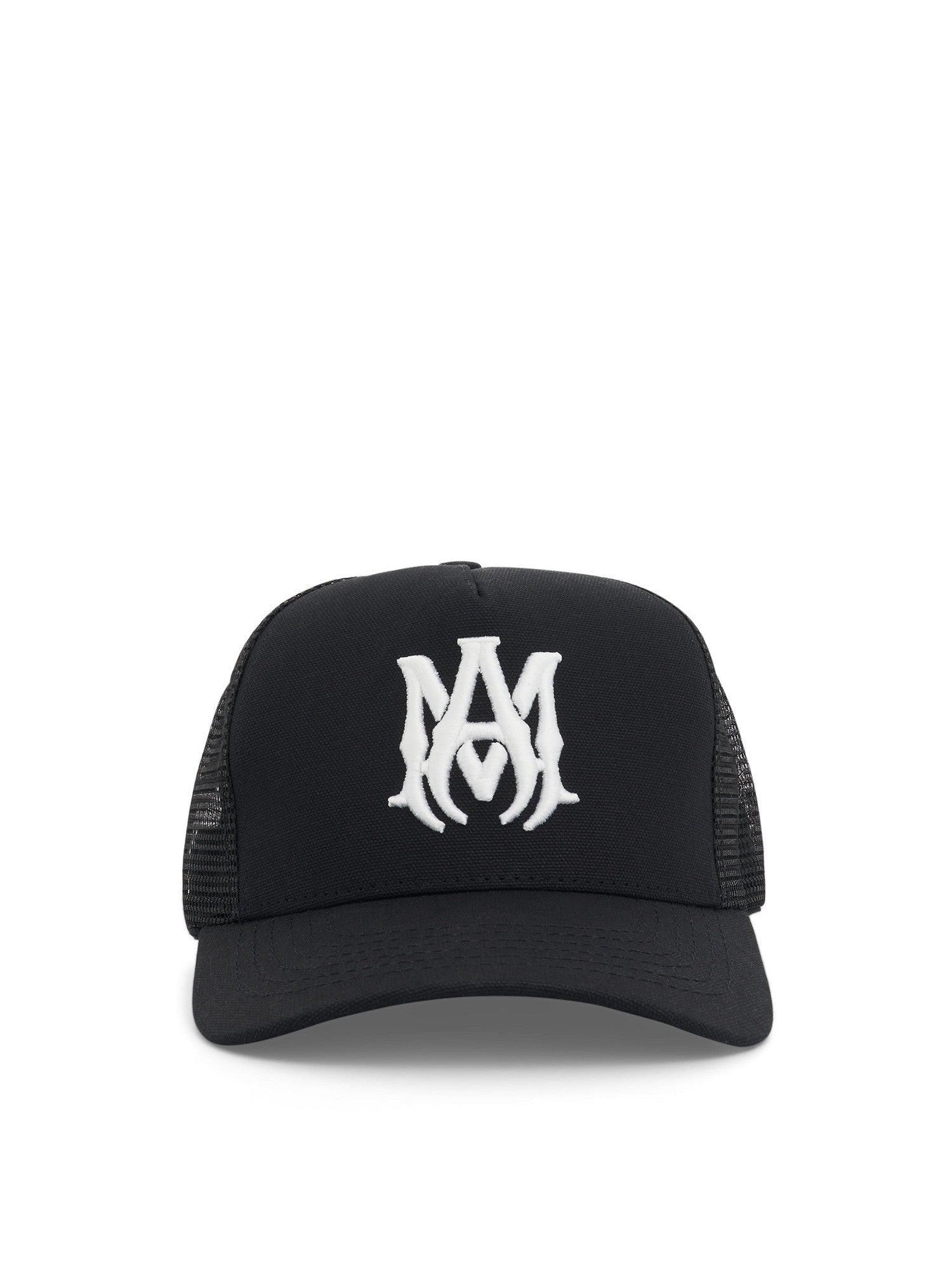 Amiri MA Logo Trucker Hat in Black