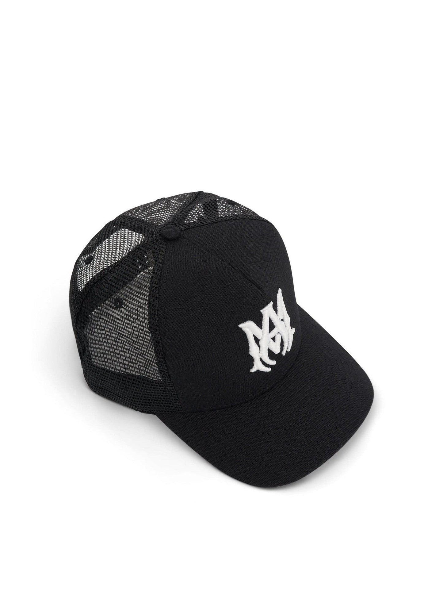 Amiri MA Logo Trucker Hat in Black