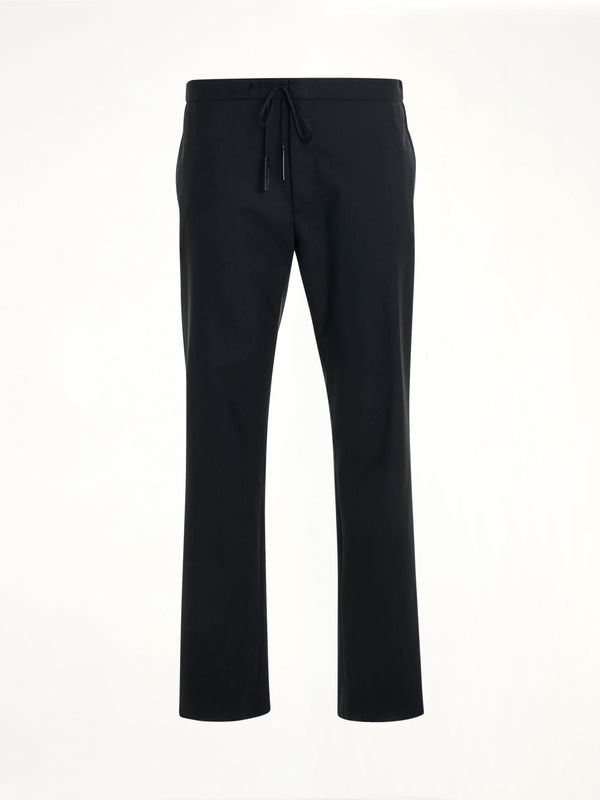 Drawstring Tailored Trouser in Black