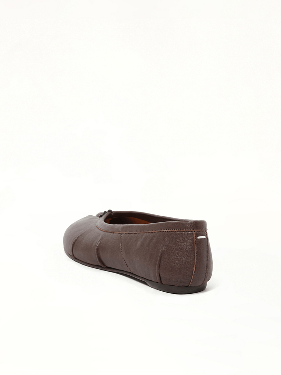 Tabi New Ballerina in Moka Back View | MAISON MARGIELA