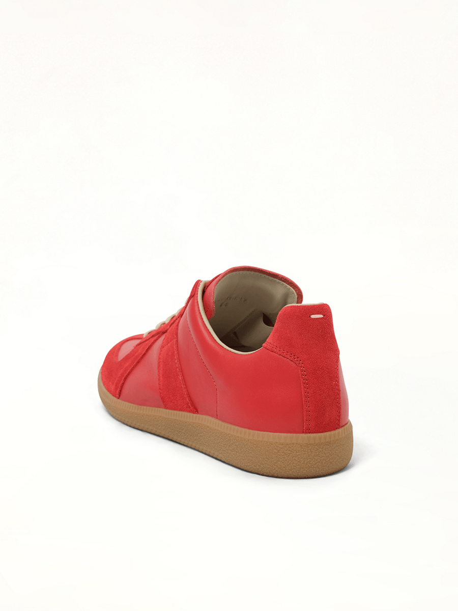 Replica Leather Sneaker in Boero Back View | MAISON MARGIELA