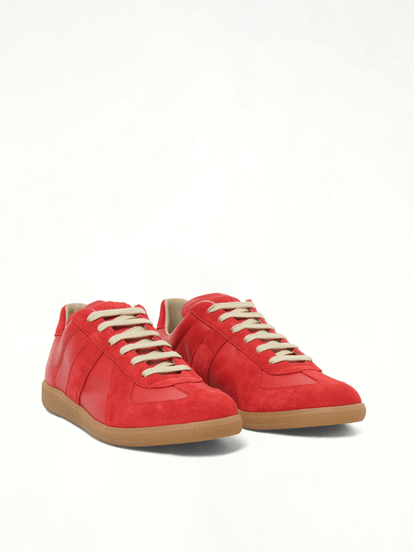 Replica Leather Sneaker in Boero Front View | MAISON MARGIELA