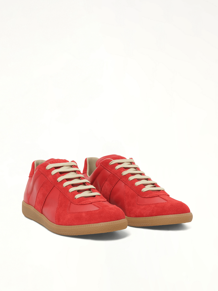 Replica Leather Sneaker in Boero Front View | MAISON MARGIELA
