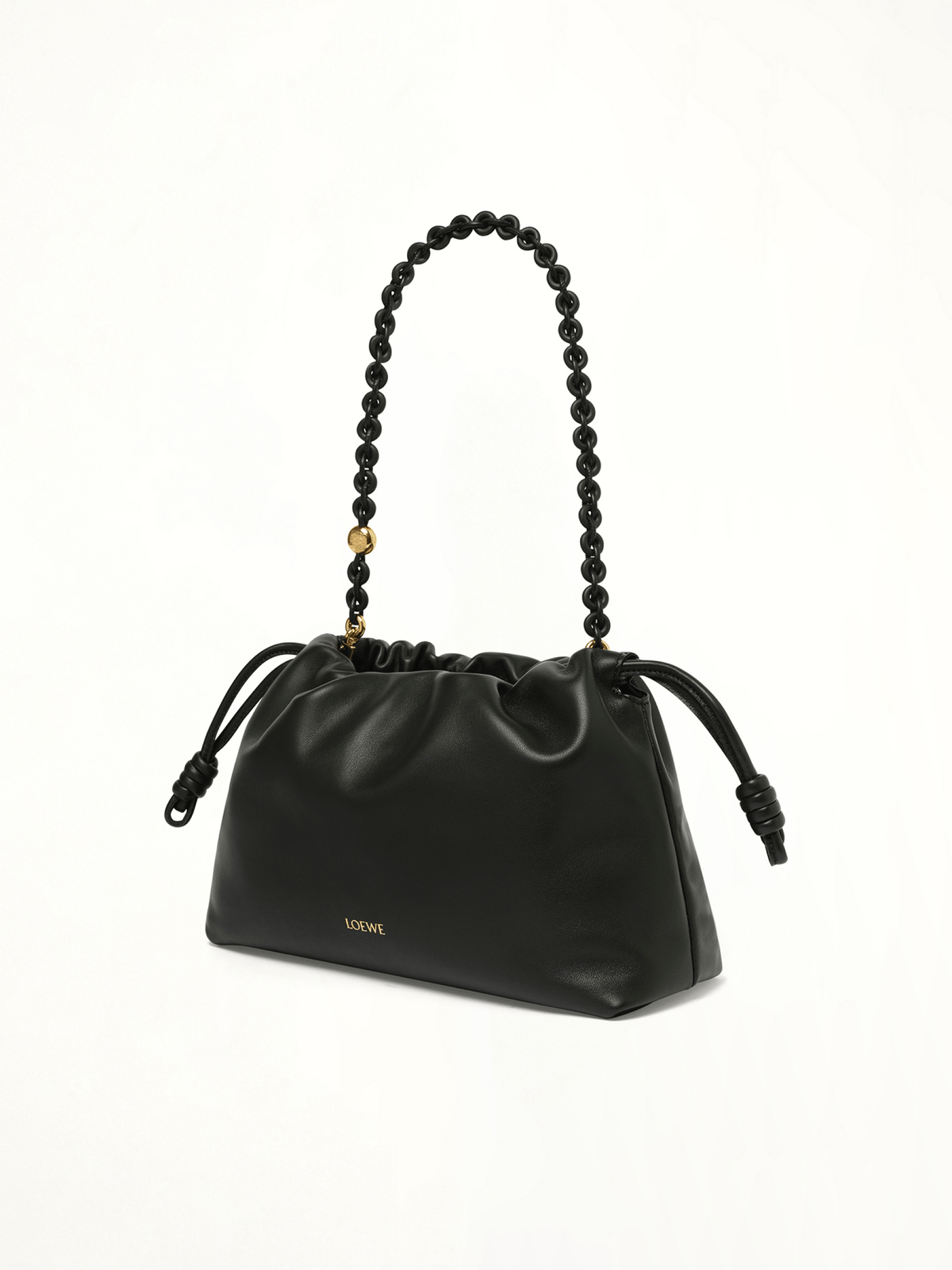 Flamenco Purse Medium Tonal Chain in Black