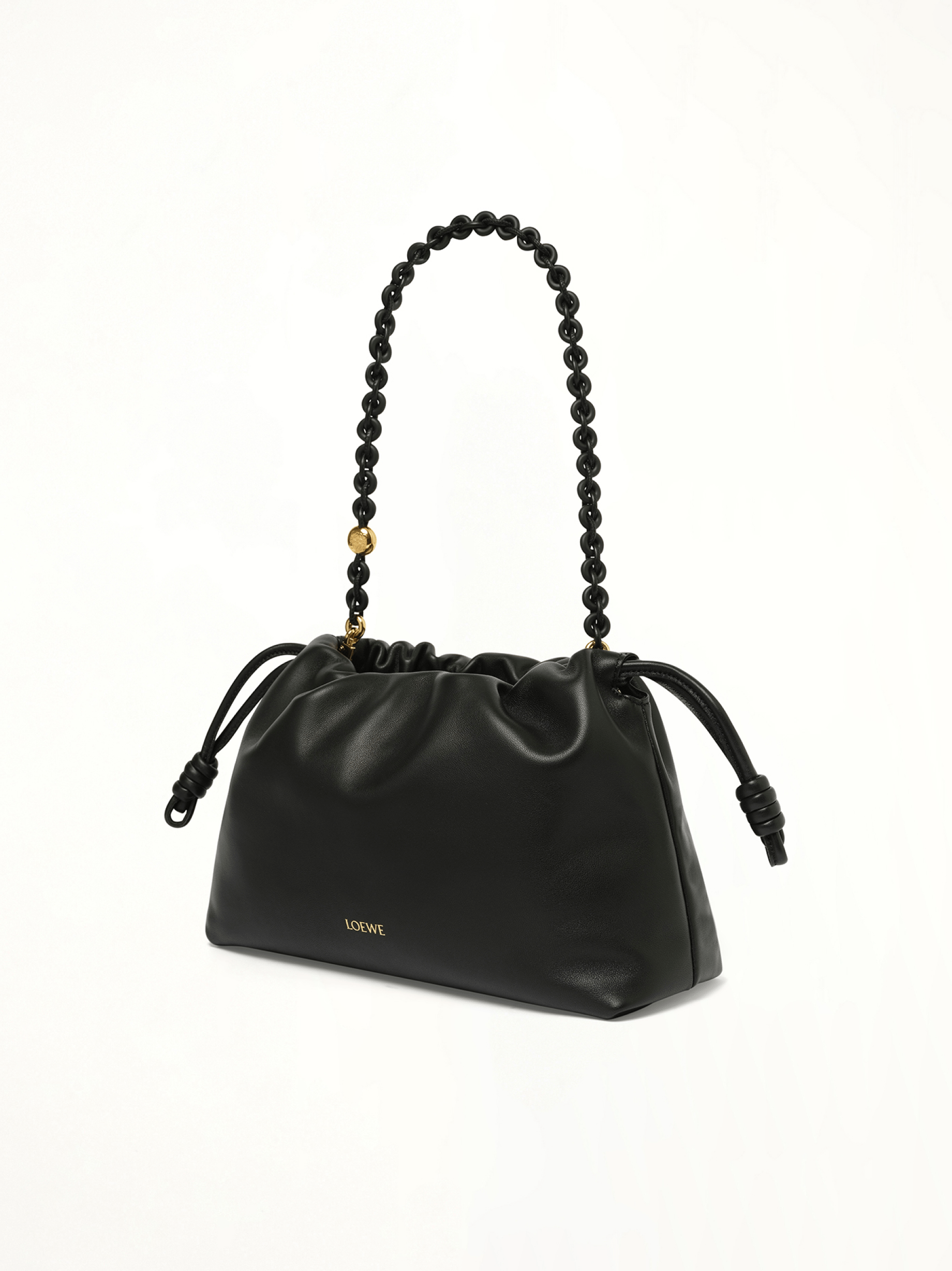 Flamenco Purse Medium Tonal Chain in Black