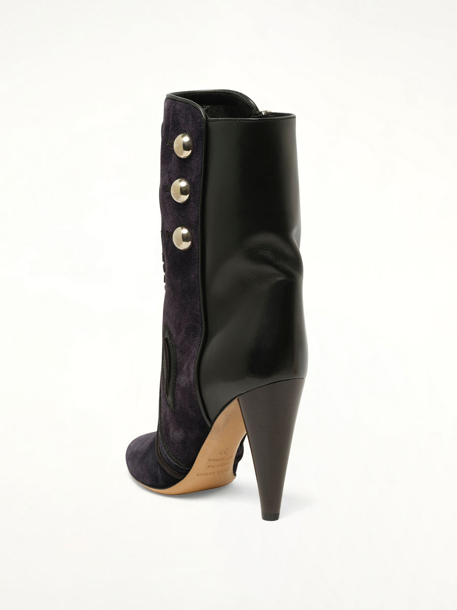 Liv Boots in Mibk Back View | ISABEL MARANT