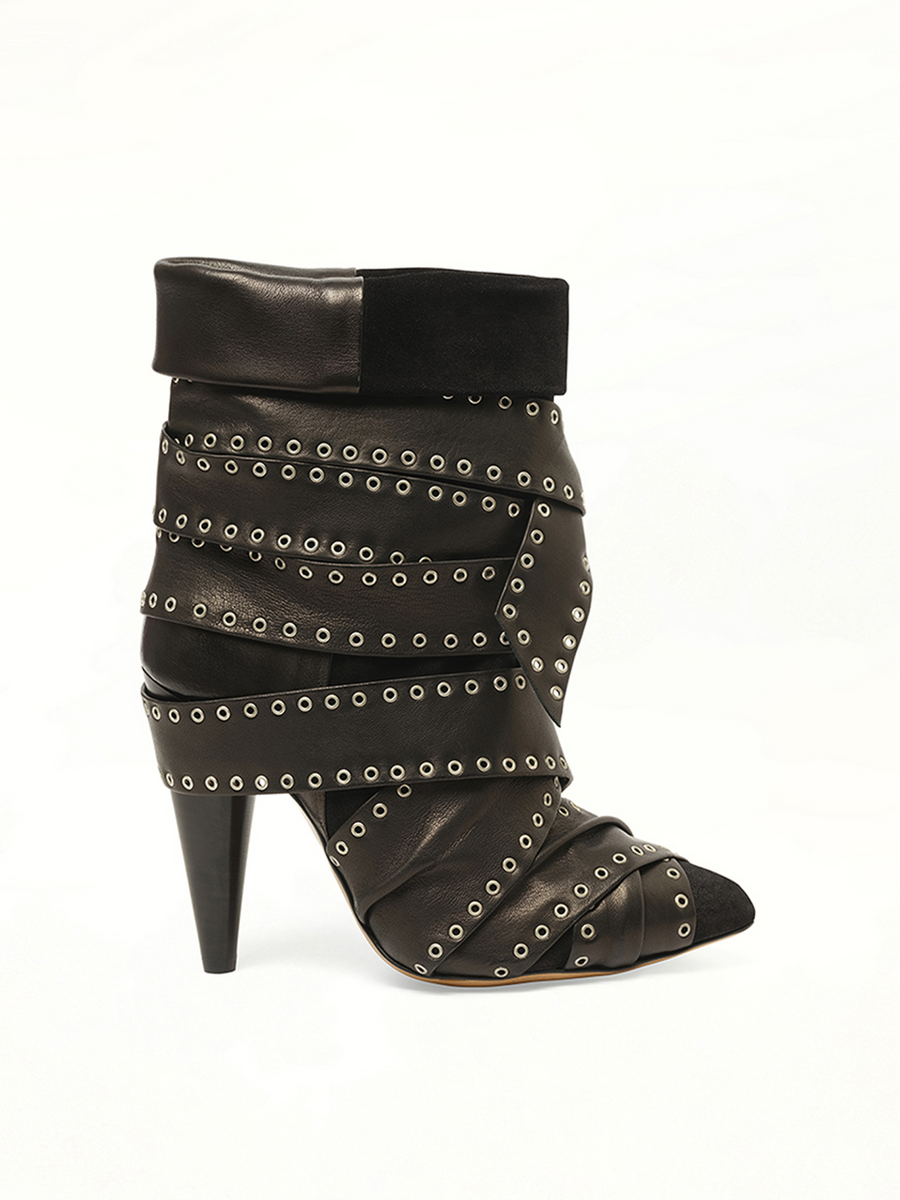 Aleen Boots in Black Side View | ISABEL MARANT