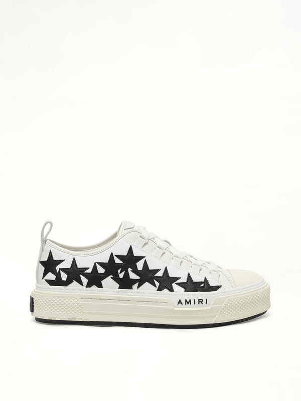 Court Low Sneaker in White/Black Side View | AMIRI
