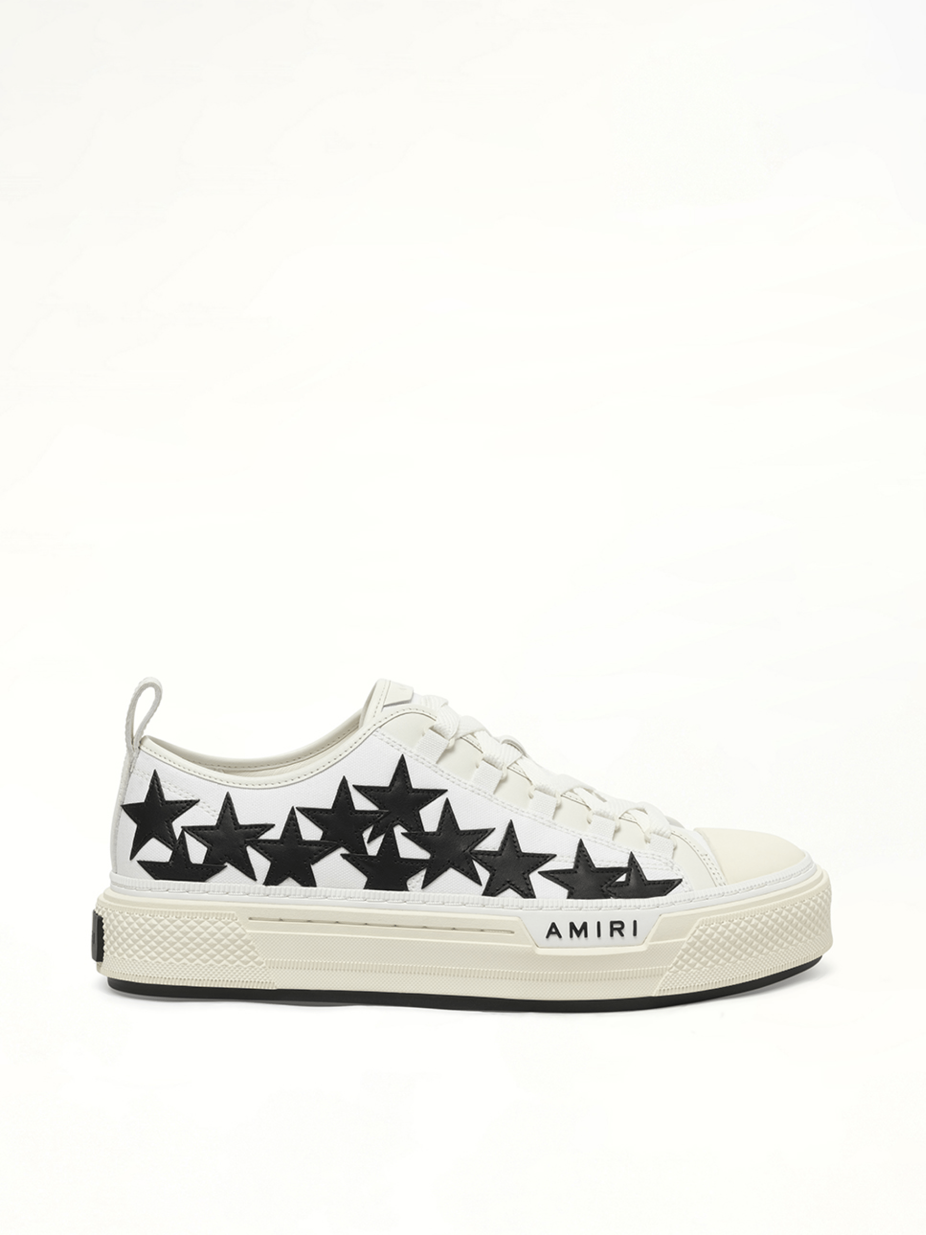 Court Low Sneaker in White/Black Side View | AMIRI