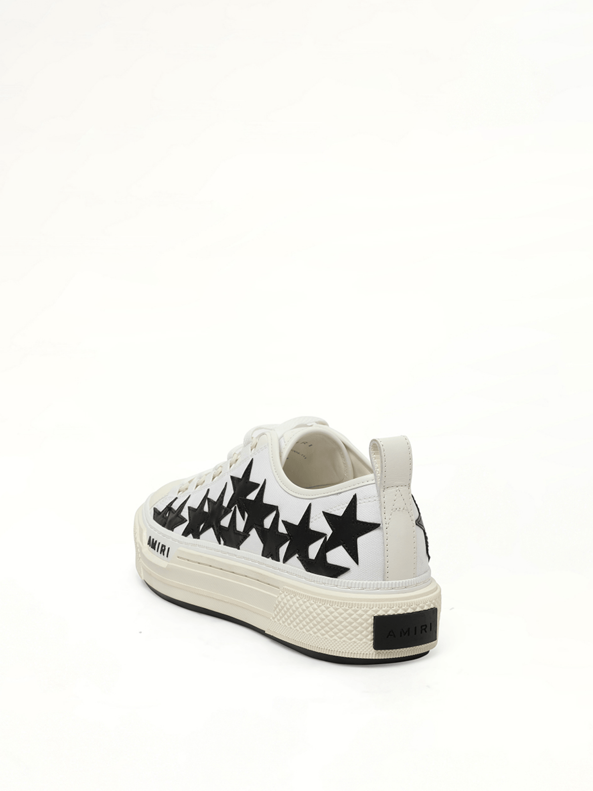 Court Low Sneaker in White/Black Back View | AMIRI