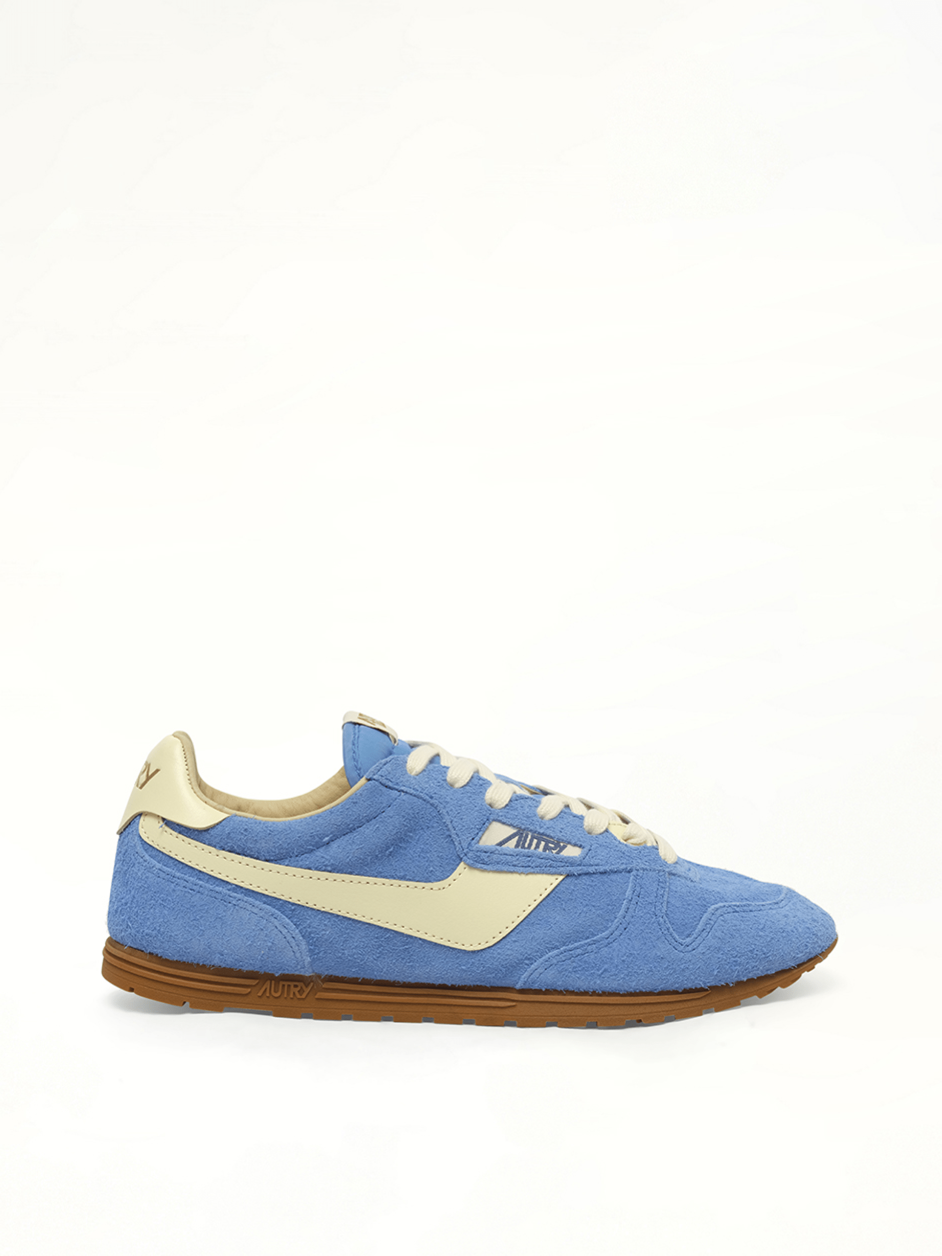 Windspin Low Sneakers in Yatch Blue/Rutabaga Side View | AUTRY