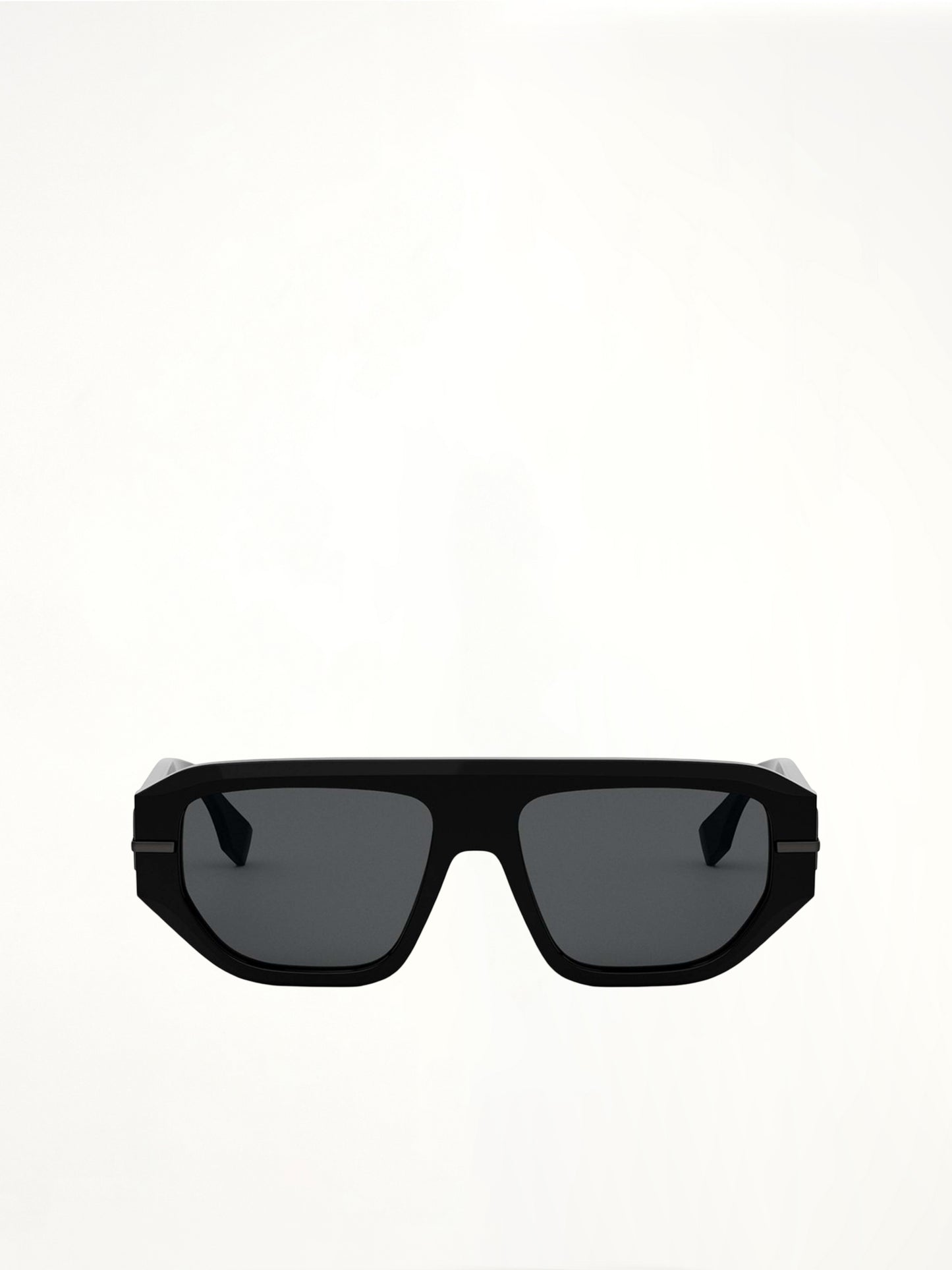 Fe40142I Acetate Sunglasses in Black/Silver